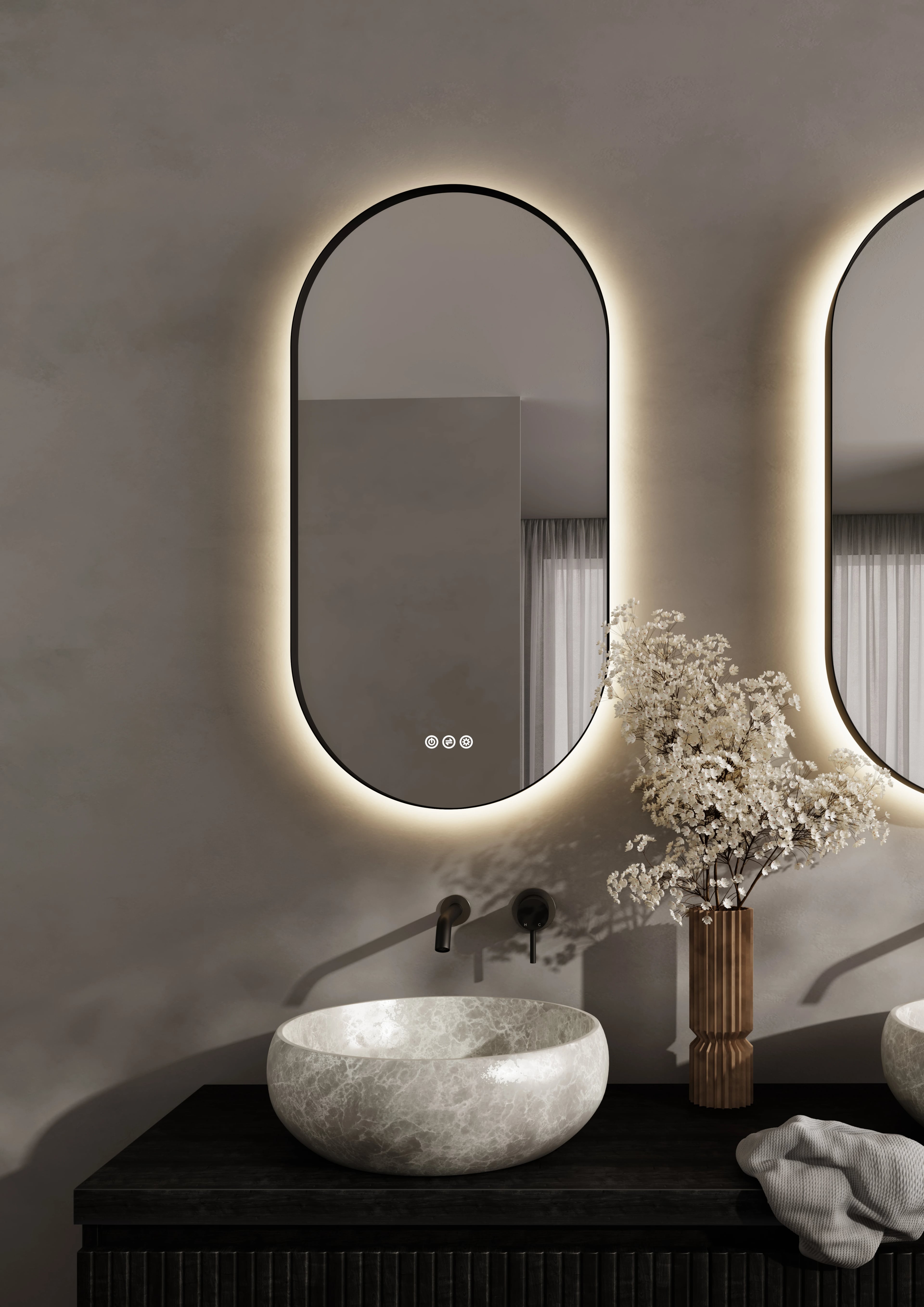 Beat 40 badkamermeubel ondiepe wastafel 40cm diepte Thebalux