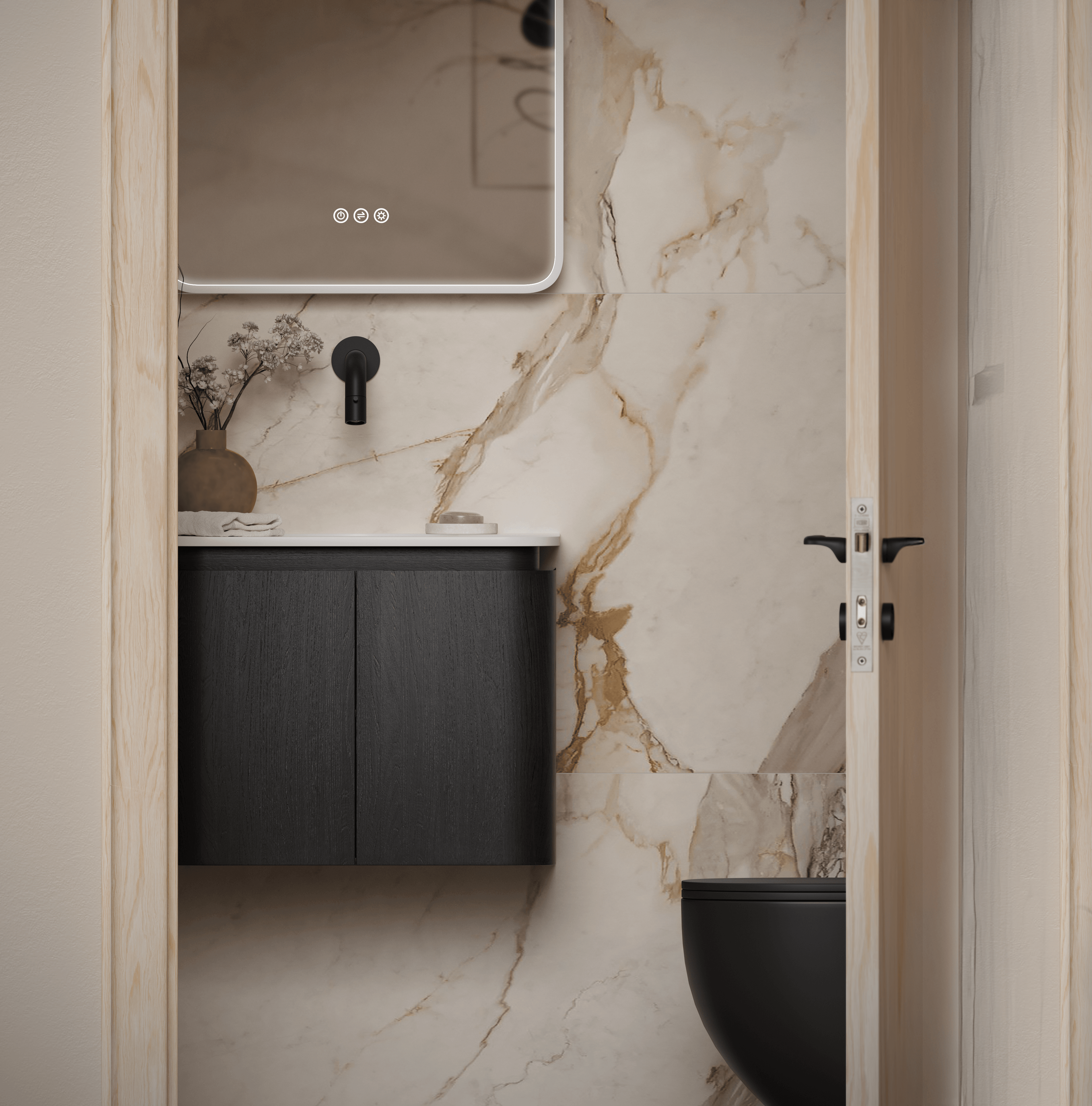 Badkamermeubel in Chocolate