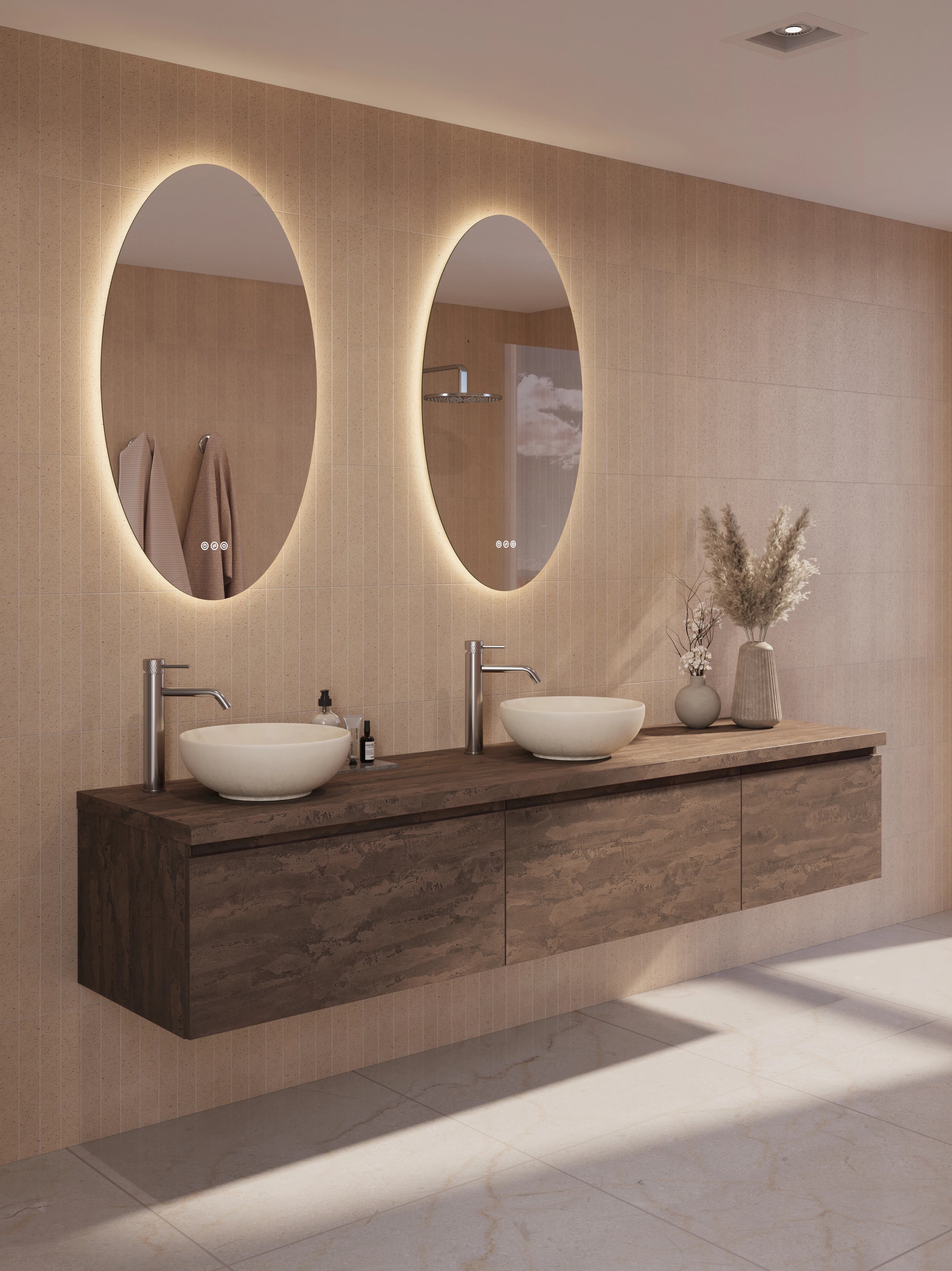 Nuance 51.5 badkamermeubel Ellipse wastafel sfeerbeeld