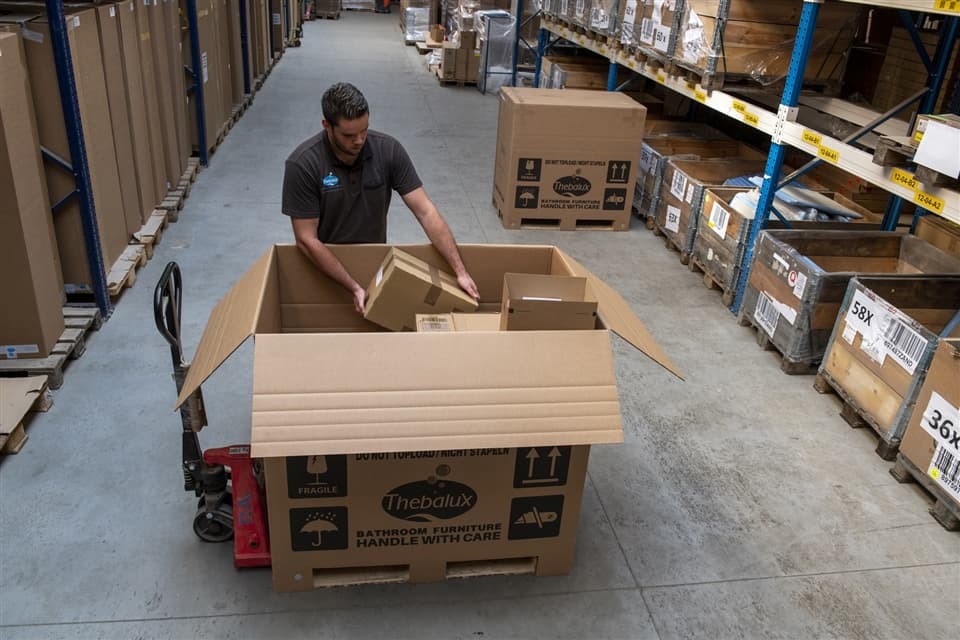 Verpakken van meubels