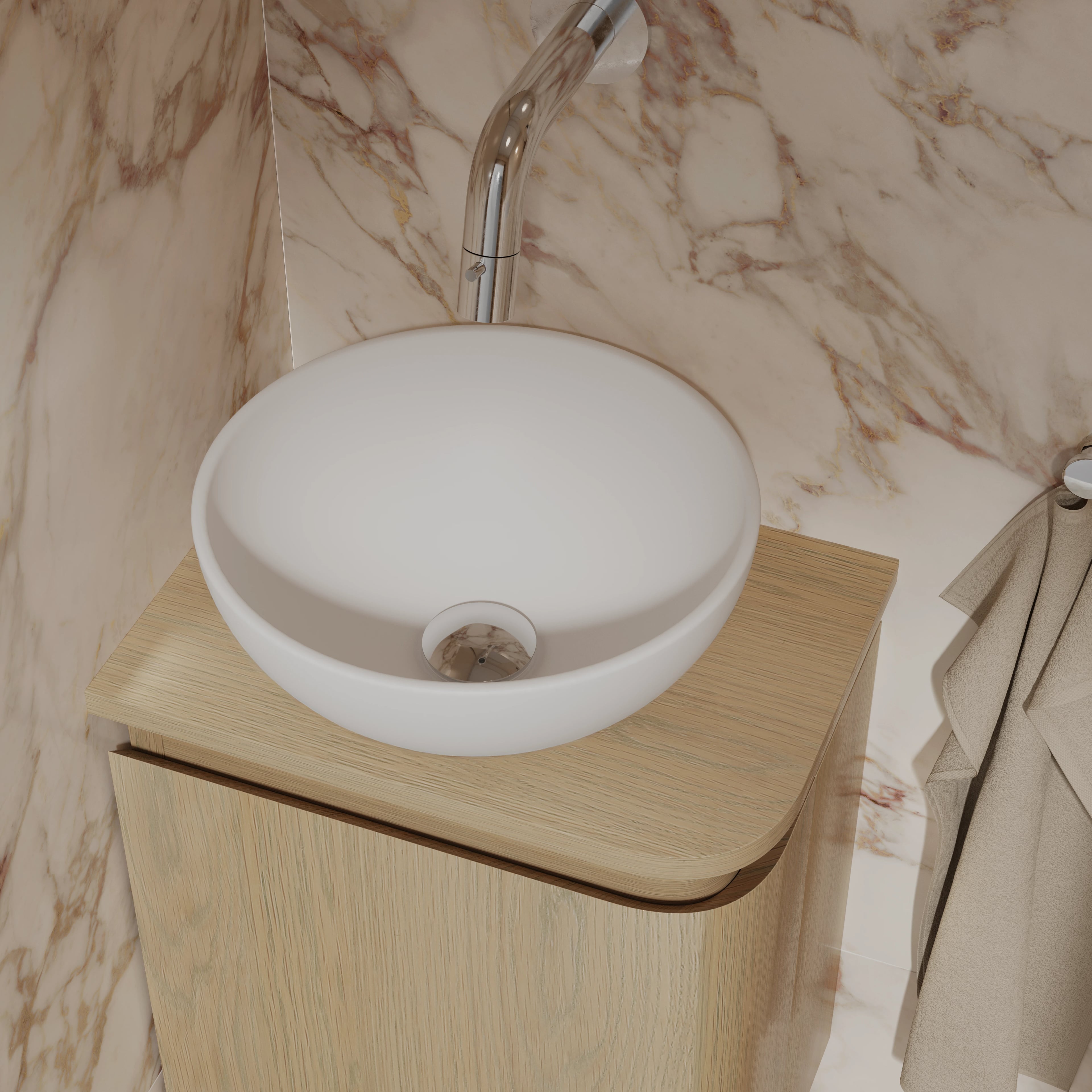 Sjithouse Epoch toiletmeubel 35.5cm blanc moderne toilet