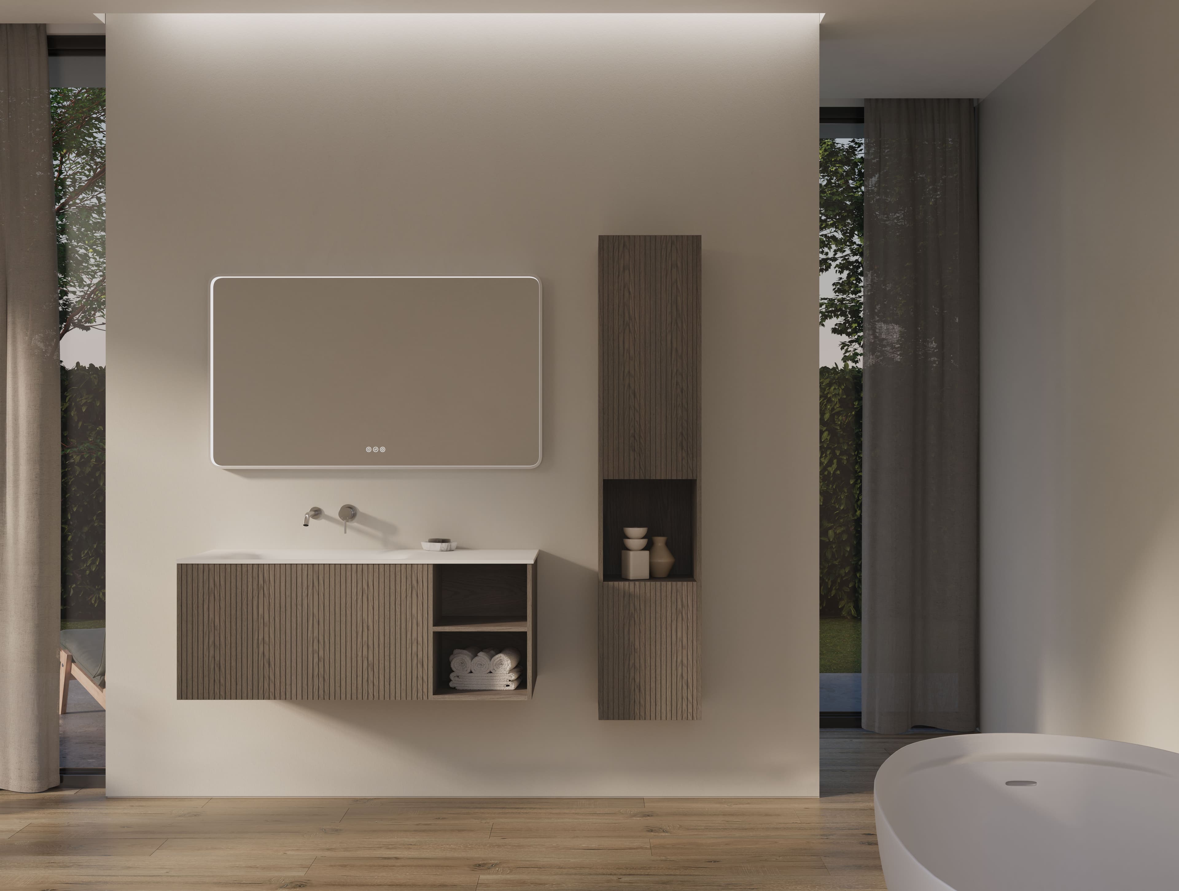 Linea Set 120 Hoge kast