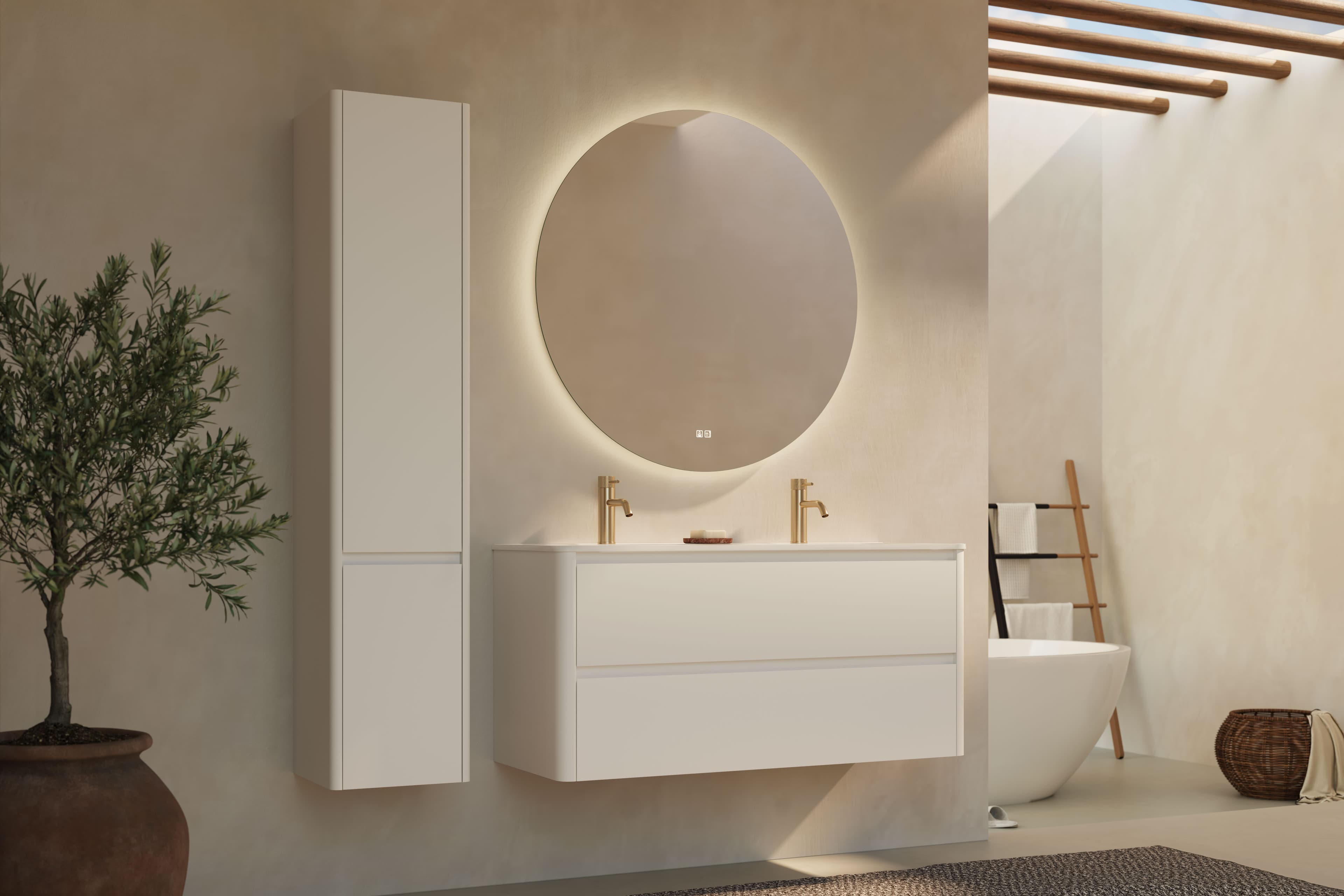 Sunny 120 Hoge kast Ibiza White