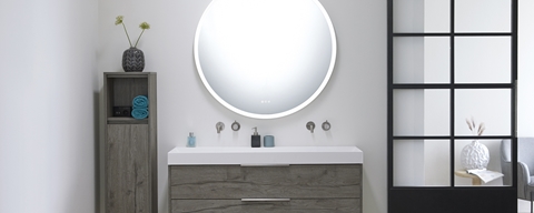 Ronde spiegels Giro en ovale spiegels Contour gezelligheid en sfeer in uw badkamer Ronde en ovale spiegels van Thebalux
